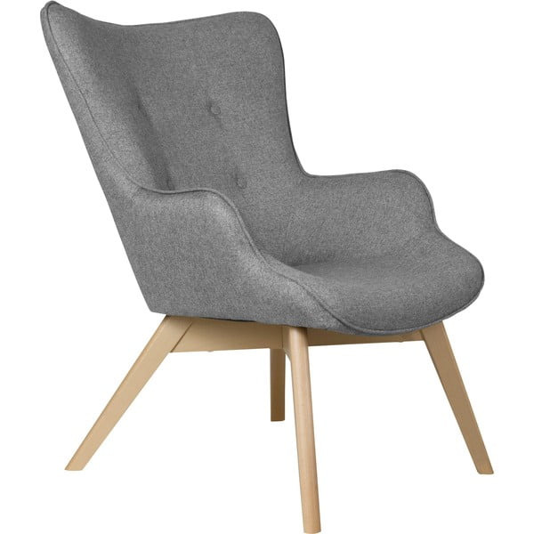 Pelēks atpūtas krēsls Niko – Ropez