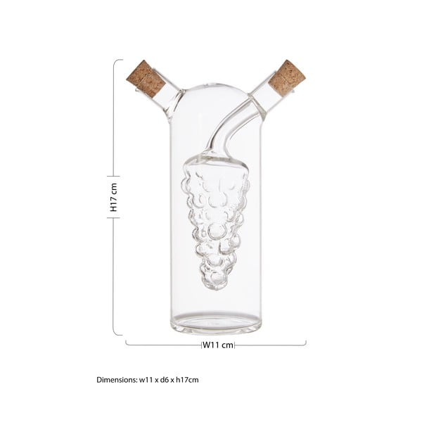 Stikla etiķa un eļļas trauku komplekts Montela – Premier Housewares-image-3