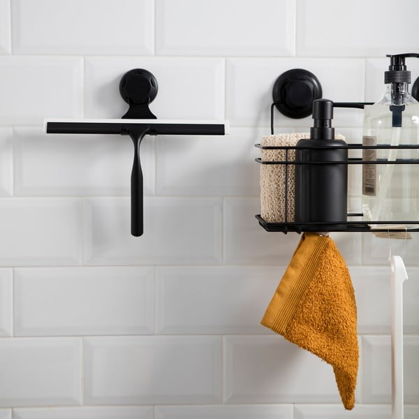 Melna pašturoša sienas slotiņa ar turētāju Compactor Bestlock Black Double Hook Squeegee-image-1