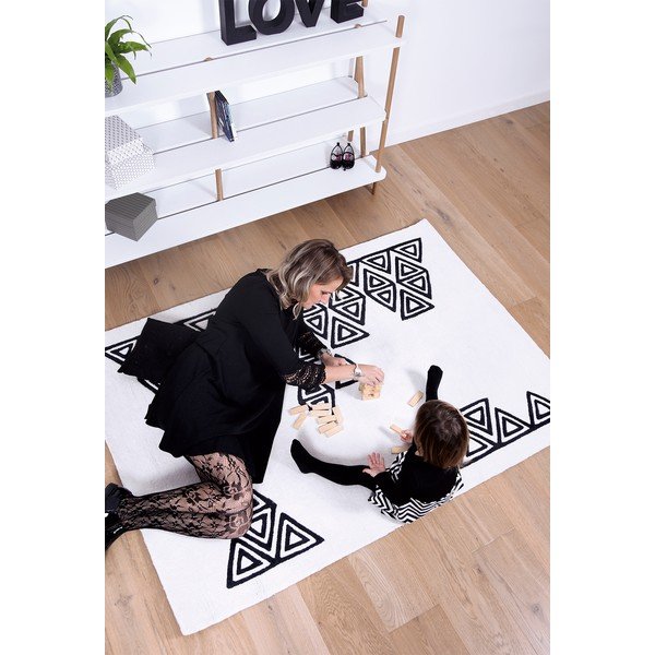 Krēmkrāsas bērnu paklājs 170x120 cm Boho Chic – Lilipinso-image-1