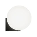 Melna sienas lampa SULION Obi, ø 15 cm