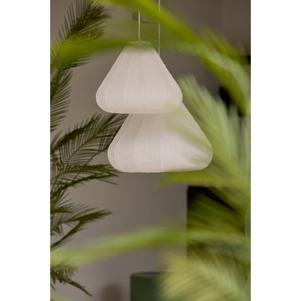 Krēmkrāsas piekaramā lampa ar papīra abažūru ø 10 cm Sarella – Light & Living-image-1