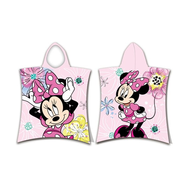 Rozā frotē bērnu halāts Minnie – Jerry Fabrics