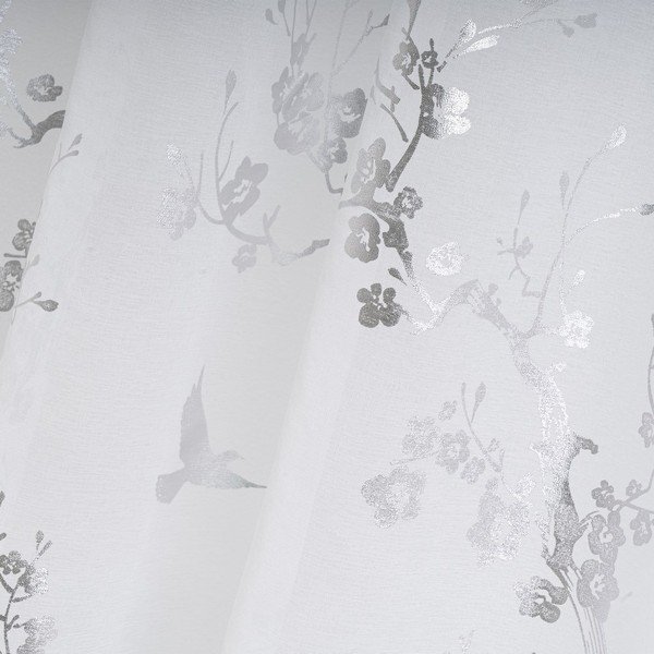 Balts/sudraba krāsas dienas aizkars 140x260 cm Paradis – Casa Selección-image-4