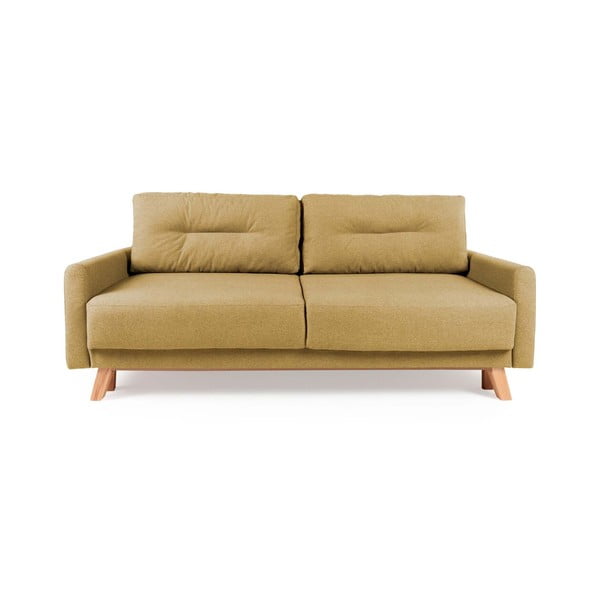 Dzeltens izvelkamais dīvāns Bonami Selection Pop