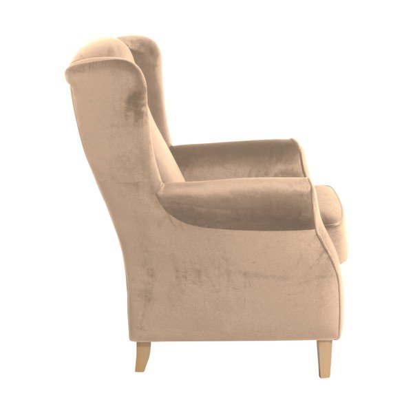 Brūns atpūtas krēsls Max Winzer Lorris Velour Sand-image-3