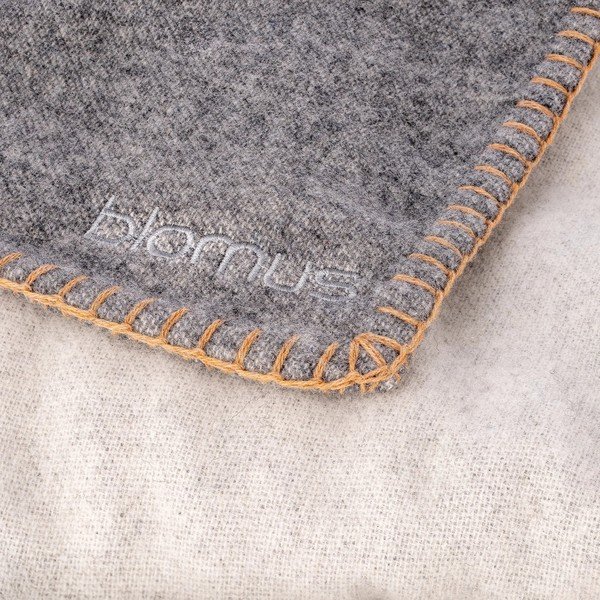 Pelēks pleds no vilnas maisījuma 145x200 cm Ahwi – Blomus-image-2