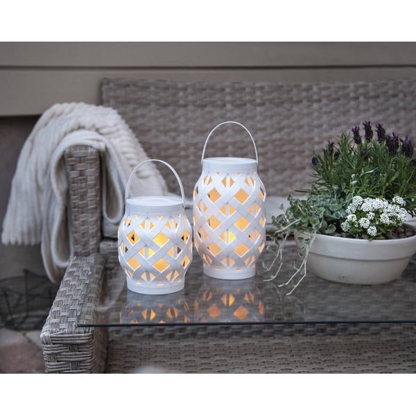 Balta laterna Star Trading Flame Lantern, augstums 23 cm-image-2