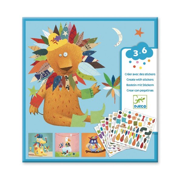 Attēlu komplekts ar uzlīmēm Djeco Friends-image-2