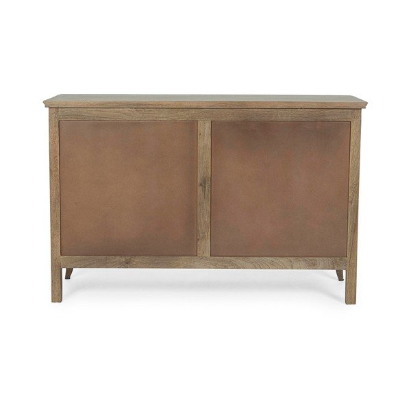 Tumša dabīga toņa mango masīvkoka kumode 125x80x42 cm Domitille – Bizzotto-image-4