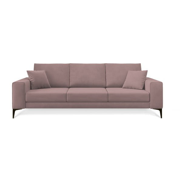 Cosmopolitan Design Lugano pulverveida rozā dīvāns, 239 cm