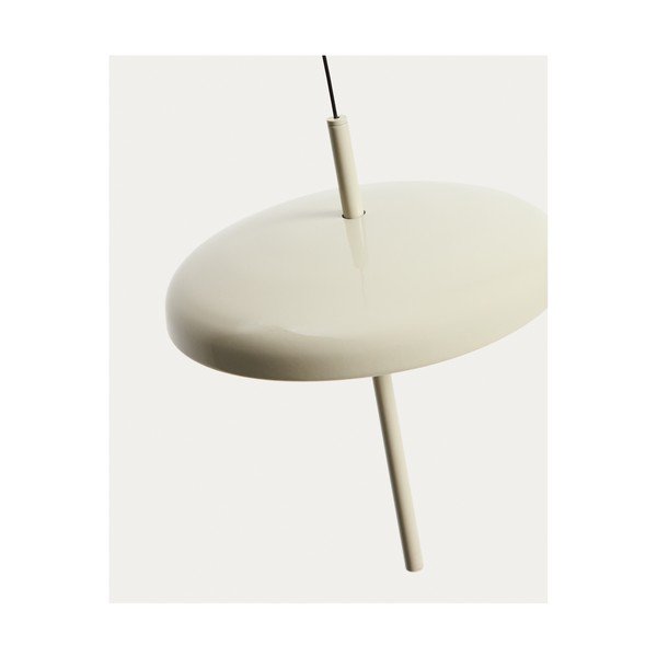 Gaiši pelēka LED griestu lampa ar regulējamu spilgtumu ar metāla abažūru ø 16 cm Porte – Kave Home-image-2