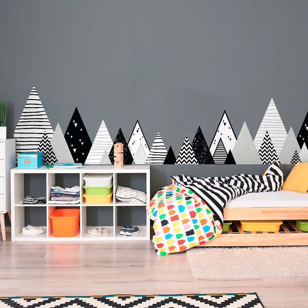 Bērnu sienas uzlīme Ambiance Scandinavian Giant Mountains Chica, 180 x 45 cm-image-1