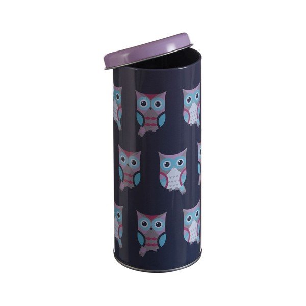 Apaļa skārda kārba Premier Housewares Happy Owls, Ø 8 x 18 cm-image-1