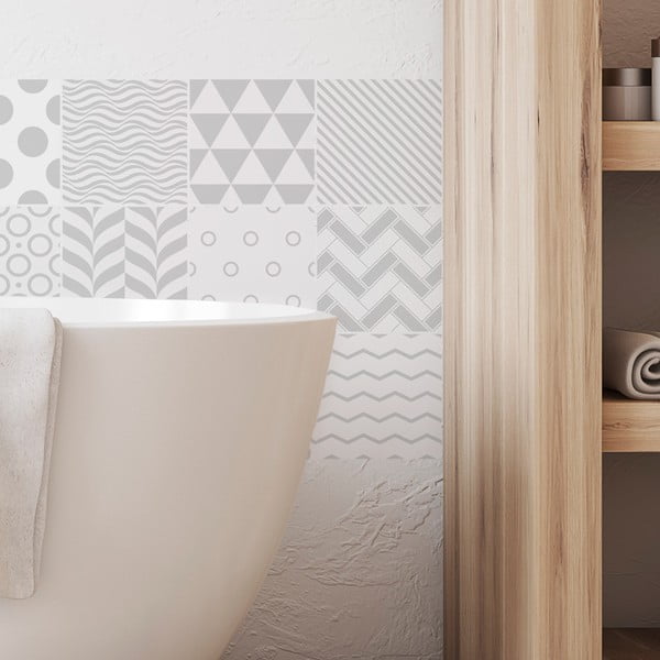 9 dekoratīvo sienas uzlīmju komplekts Ambiance Finnish, 15 x 15 cm-image-3