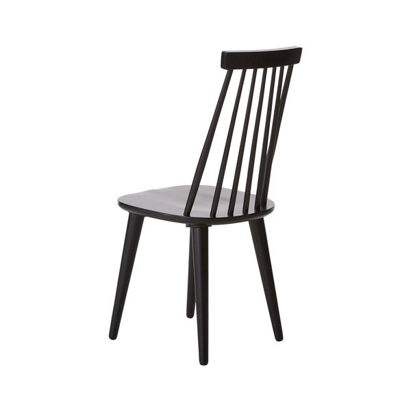 Melni gumijkoka masīvkoka bāra krēsli (2 gab.) (sēdekļa augstums 45 cm) Jolina – Ellos Home-image-3
