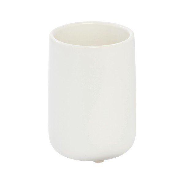 Balta keramikas trauks zobu birstēm iDesign Vanity-image-3