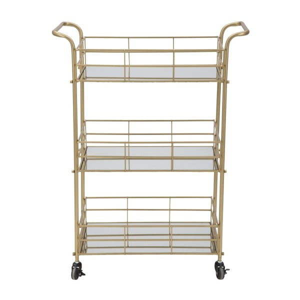 3 līmeņu servēšanas ratiņi ar zelta dizainu Mauro Ferretti Reo-image-3