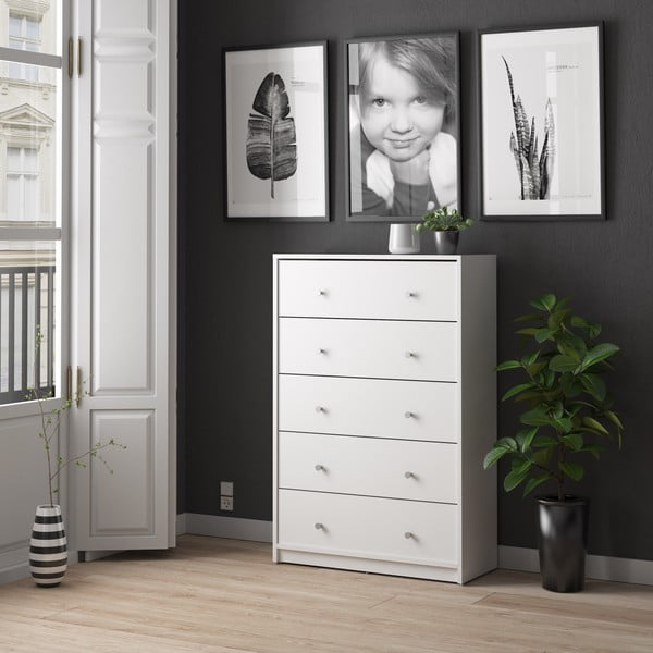 Balta kumode 72x108x30 cm May – Tvilum-image-1