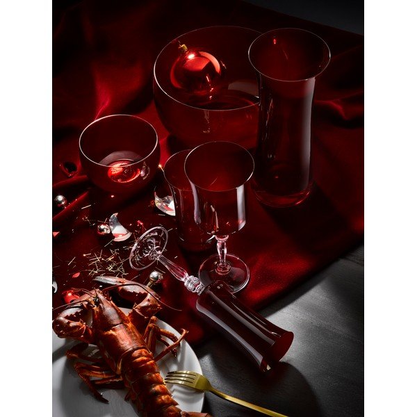 6 sarkanu glāžu komplekts Crystalex Extravagance, 380 ml-image-3