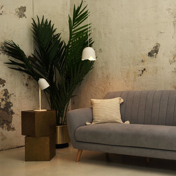 Balta galda lampa SULION Paris, augstums 40 cm-image-3