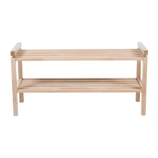 Dabīga toņa ozola masīvkoka apavu plaukts Confetti – Rowico-image-2