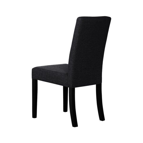 Melns krēsls ar melnām dižskābarža koka kājām Ted Lapidus Maison Tonka-image-2