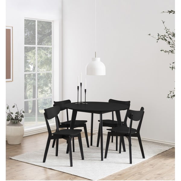 Melns pusdienu krēsls Roxby – Actona-image-1