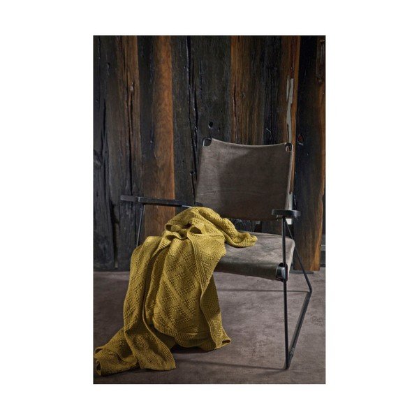 Dzeltena gultas pārklājs De Eekhoorn Double, 130 x 170 cm-image-1
