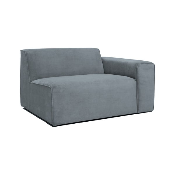Pelēks velveta modulārais dīvāns (ar labo stūri) Sting – Scandic-image-1
