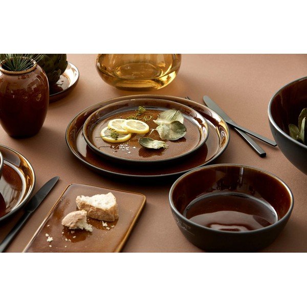 Melna/dzintara dzeltena akmensmasas ramen zupas bļodiņa Gastro Black/Amber – Bitz-image-1