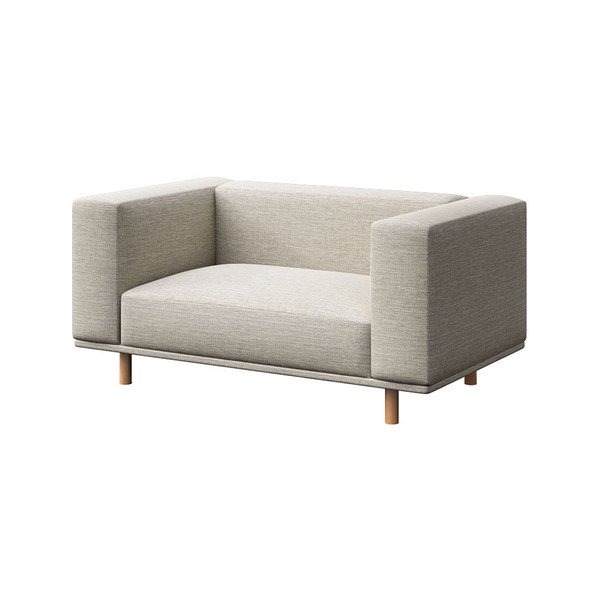 Gaiši pelēks   atpūtas krēsls Kukumo – Ame Yens