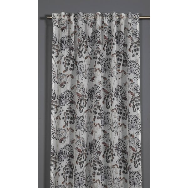 Violets/pelēks aizkars 135x245 cm Birds and Roses – Sehlbach