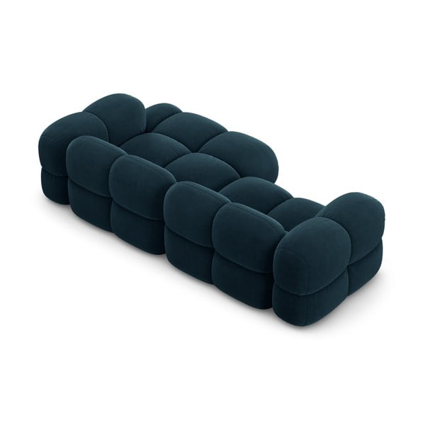 Tumši zils samta stūra dīvāns (ar labo stūri/ar zvilni) Loretto – Cosmopolitan Design-image-4