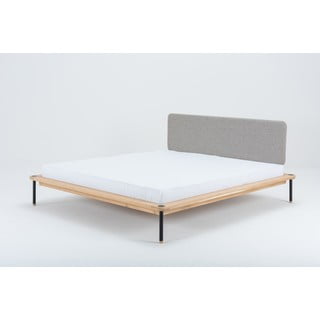 Divguļamā gulta no ozola Gazzda Fina Nero, 140 x 200 cm