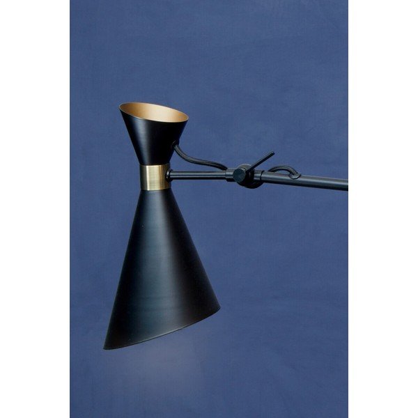 Melna/zelta krāsas metāla piekaramā lampa ar metāla abažūru Linox – Premier Housewares-image-2