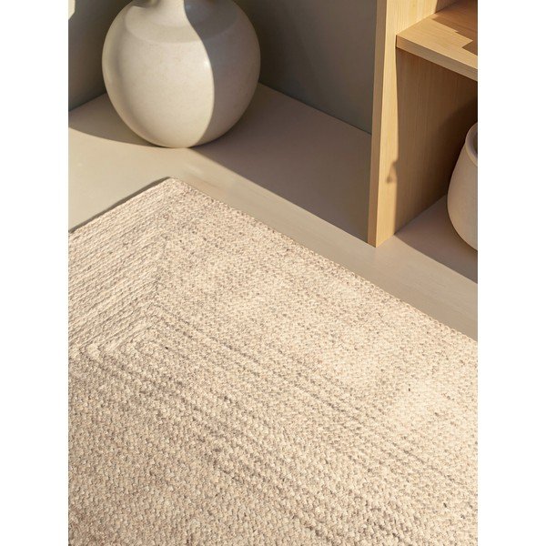 Krēmkrāsas divpusējs/ar rokām darināts džutas paklājs 120x180 cm Juno – Hanse Home-image-2
