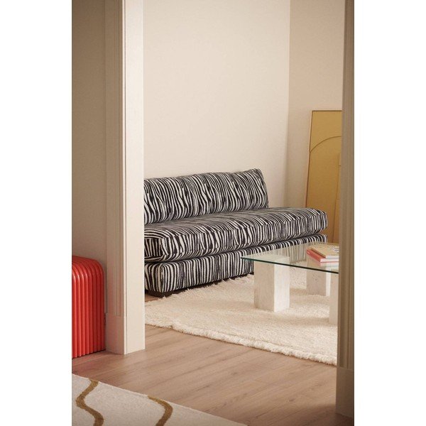Antracīta pelēks dīvāns no šenila auduma 197 cm Zeb – Ellos Home-image-1