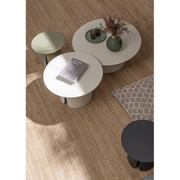 Alumīnija apaļš dārza galdiņš ø 45 cm Bryan – Bizzotto-image-1