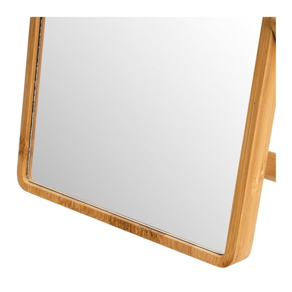 Kosmētikas spogulis ar bambusa rāmi 20x27 cm – Casa Selección-image-2