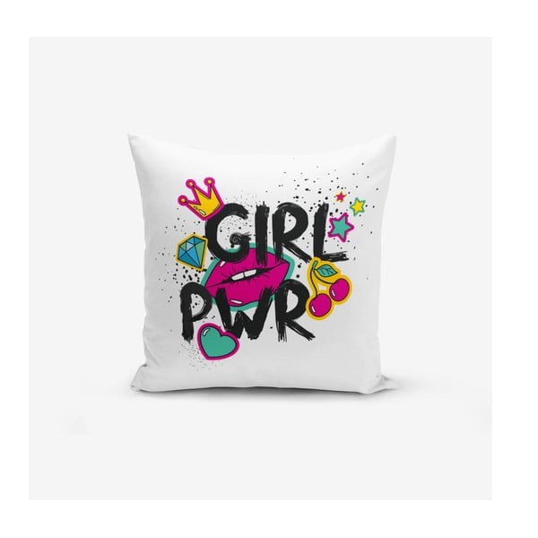 Bērnu spilvendrāna 43x43 cm Girl Power – Mila Home