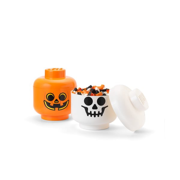 Oranža uzglabāšanas kaste LEGO® Pumpkin Head L-image-4