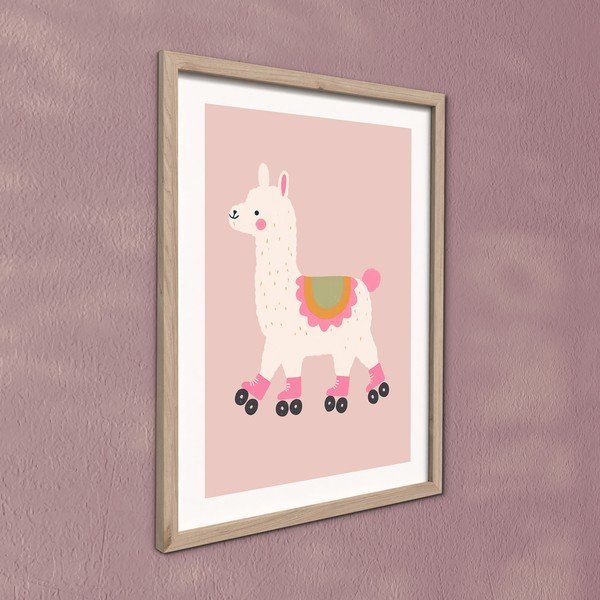Bērnu plakāts 30x40 cm Roller Llama – Styler-image-3