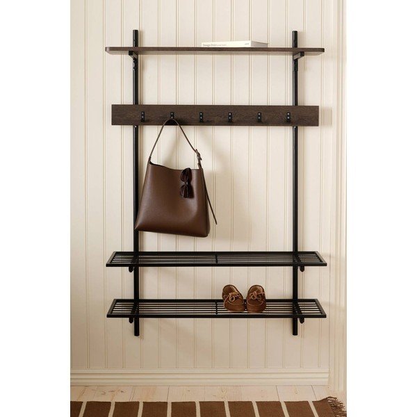 Brūna metāla priekšnama iekārta 100x150x25 cm Gilda – Ellos Home-image-1