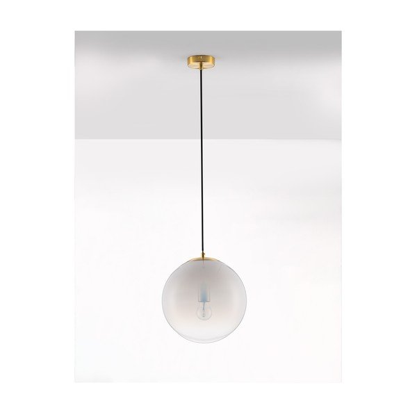 Balta/zelta krāsas stikla piekaramā lampa ø 30 cm Vita – Nova Luce-image-3