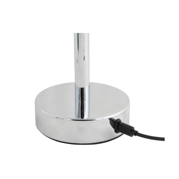 Sudraba krāsas LED galda lampa ar metāla abažūru (augstums 24,5 cm) James – Leitmotiv-image-3