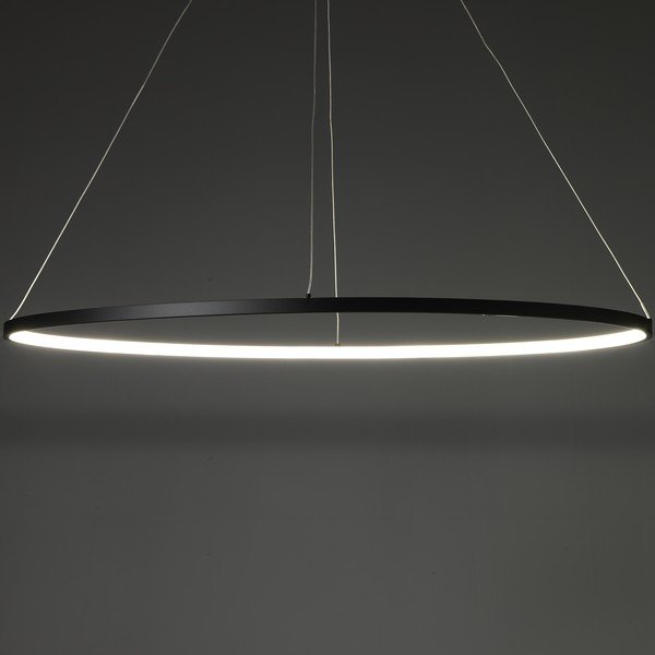 Melna karināma lampa Tomasucci Oval Ring, augstums 92 cm-image-1