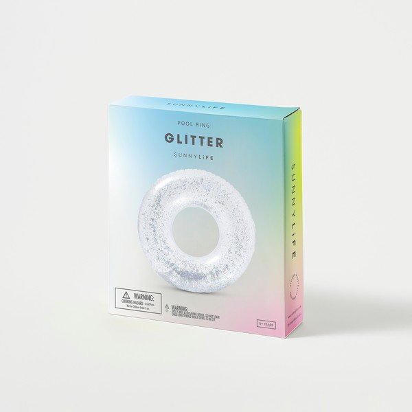 Piepūšamais riņķis Sunnylife Glitter, ø 110 cm-image-4