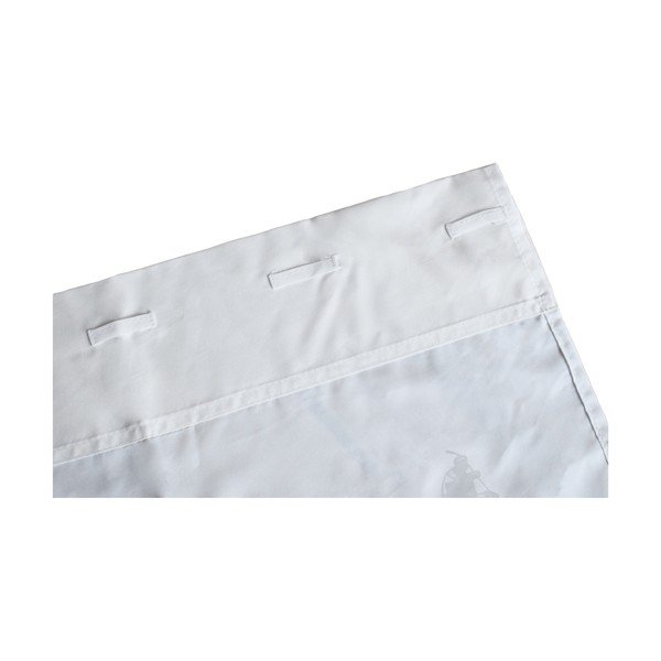 Balts bērnu aizkars no kokvilnas satīna 110x250 cm Ice Hockey – Butter Kings-image-2