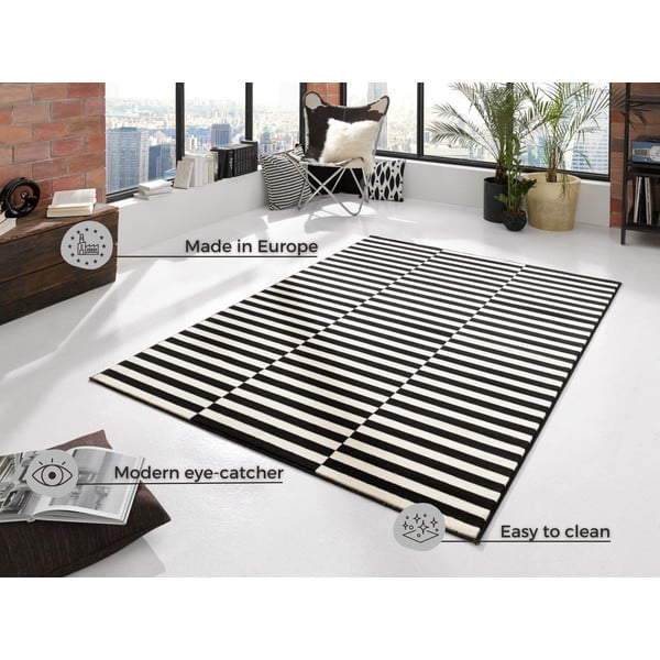 Melns/krēmkrāsas paklājs 120x170 cm Gloria – Hanse Home-image-4